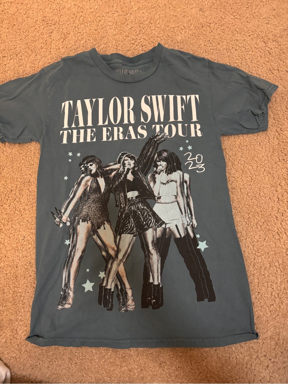 Taylor Swift Slate Blue The Eras Tour Interior Tag Tee